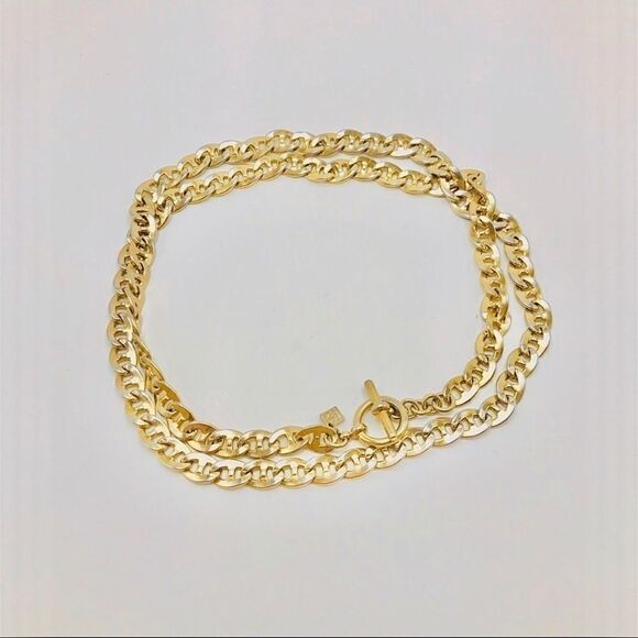 Banana Republic Long Gold Chunky Toggle Necklace. - Picture 6 of 6